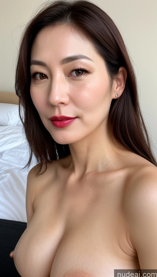 related ai porn images free for Woman One Perfect Boobs Beautiful Lipstick Fairer Skin 40s Brunette Korean Close-up View