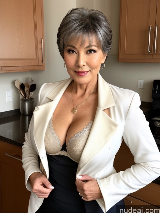 related ai porn images free for Milf Perfect Boobs Beautiful Perfect Body Pixie Kitchen Bra Casual Jacket Professor Stylish Suit Cleavage Detailed Sexy Face Busty Seductive 70s Chinese Secretary