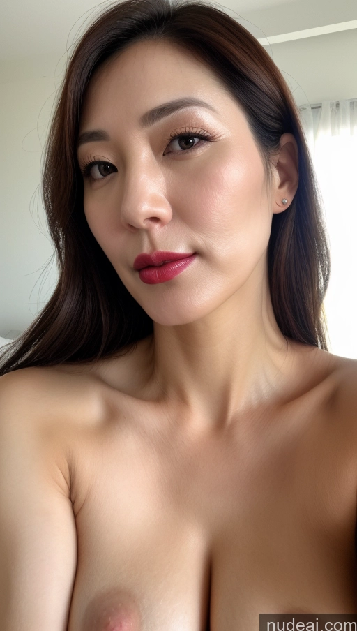 related ai porn images free for Woman One Perfect Boobs Beautiful Lipstick Fairer Skin 40s Brunette Korean Close-up View