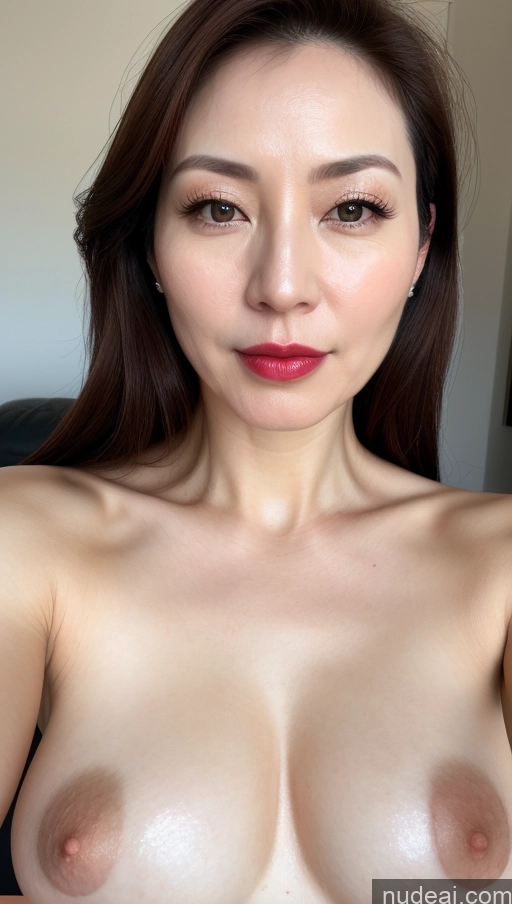 related ai porn images free for Woman One Perfect Boobs Beautiful Fairer Skin Korean Close-up View Brunette Lipstick 40s