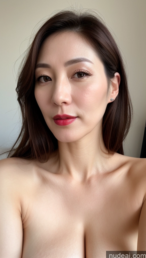 related ai porn images free for Woman One Perfect Boobs Beautiful Fairer Skin Korean Close-up View Brunette Lipstick 40s