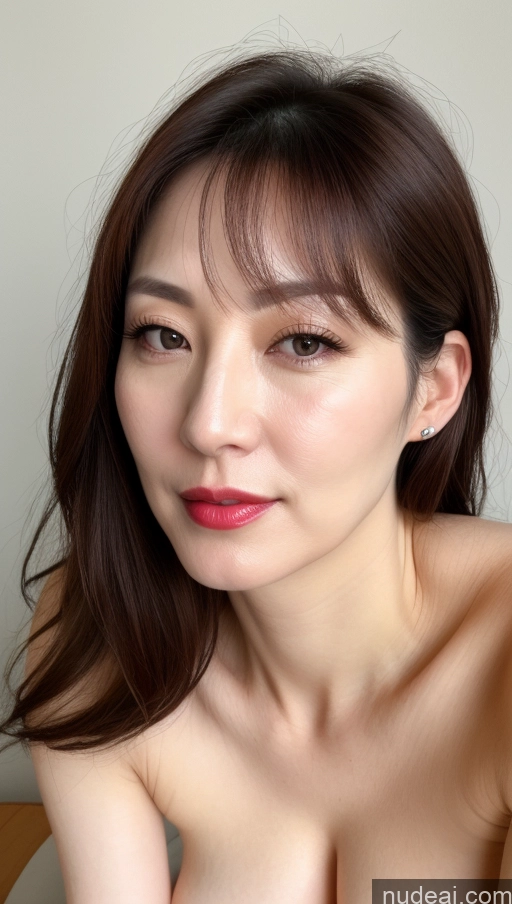 related ai porn images free for Woman One Perfect Boobs Beautiful Fairer Skin Korean Close-up View Brunette Lipstick 40s