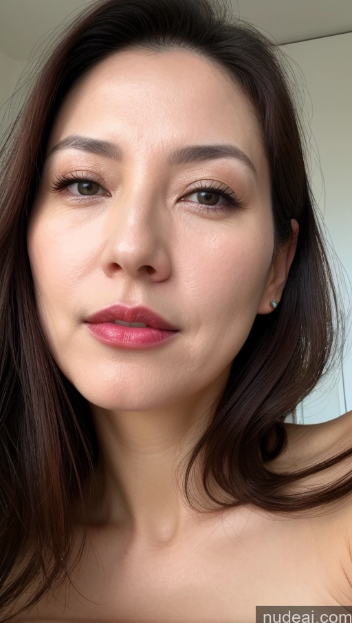 related ai porn images free for Woman One Perfect Boobs Beautiful Lipstick Fairer Skin 40s Brunette Korean Close-up View