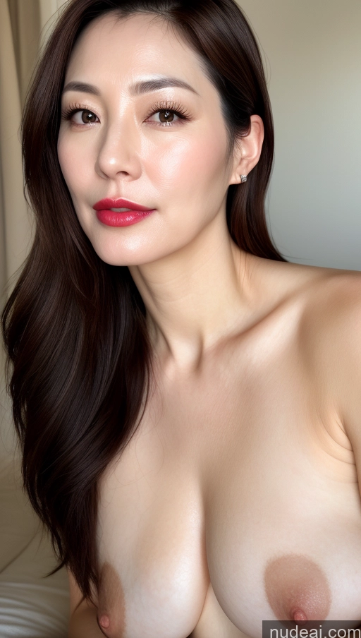 related ai porn images free for Woman One Perfect Boobs Beautiful Lipstick Fairer Skin 40s Brunette Korean Close-up View