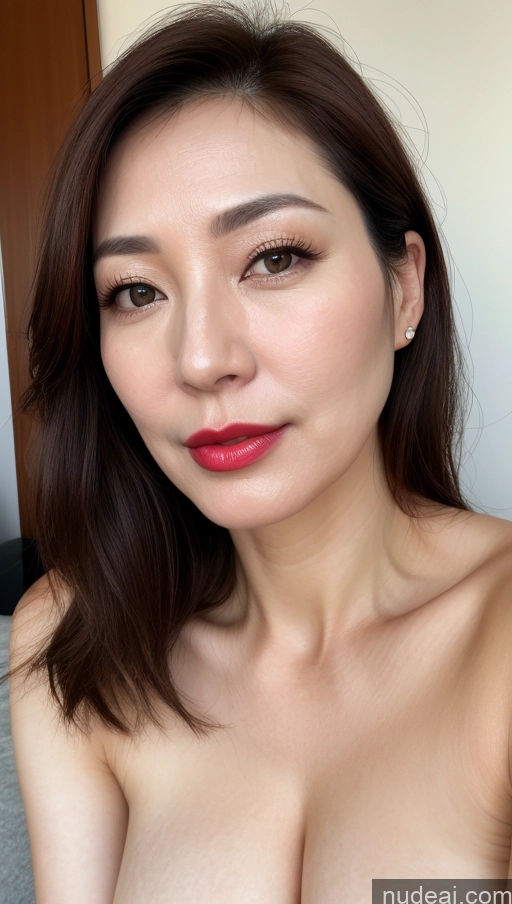 related ai porn images free for Woman One Perfect Boobs Beautiful Lipstick Fairer Skin 40s Brunette Korean Close-up View