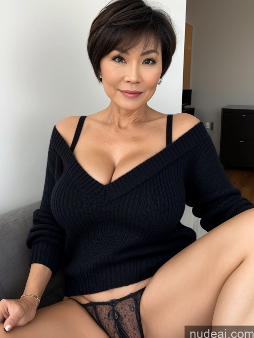 related ai porn images free for Milf Perfect Boobs Beautiful Perfect Body Pubic Hair Short Hair 60s Chinese Spreading Legs Sweater Partially Nude Detailed Busty Dark Lighting