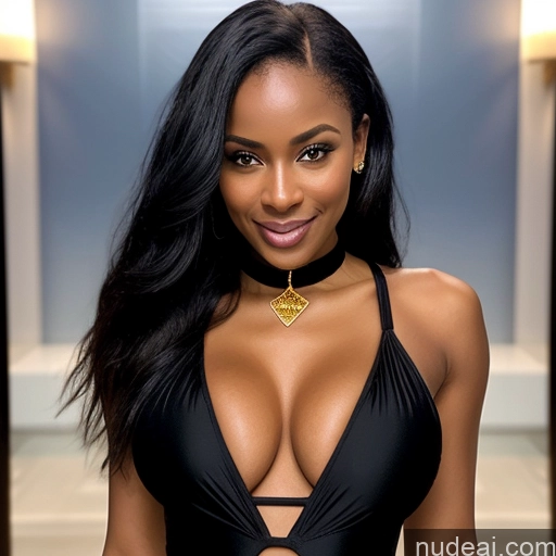 related ai porn images free for Hell 30s Happy Sexy Face White Hair Choker Diamond Jewelry Transparent Perfect Boobs Perfect Body Gold Jewelry African Close-up View One Piece Swimsuit