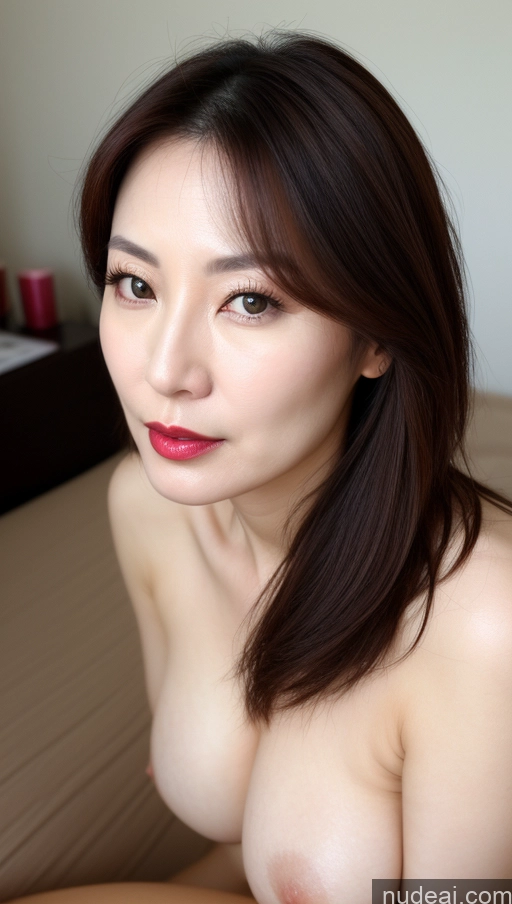related ai porn images free for Woman One Perfect Boobs Beautiful Lipstick Fairer Skin 40s Brunette Korean Close-up View
