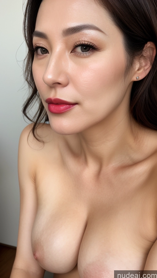 related ai porn images free for Woman One Perfect Boobs Beautiful Lipstick Fairer Skin 40s Brunette Korean Close-up View