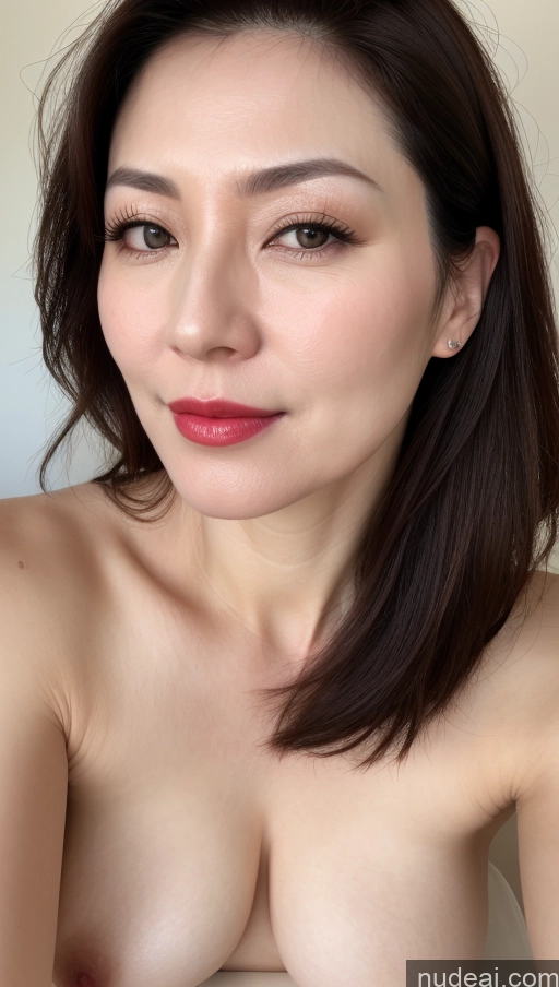 related ai porn images free for Woman One Perfect Boobs Beautiful Close-up View Korean Brunette 40s Fairer Skin Lipstick