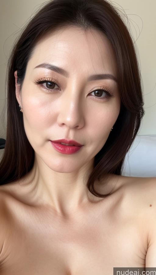 related ai porn images free for Woman One Perfect Boobs Beautiful Close-up View Korean Brunette 40s Fairer Skin Lipstick