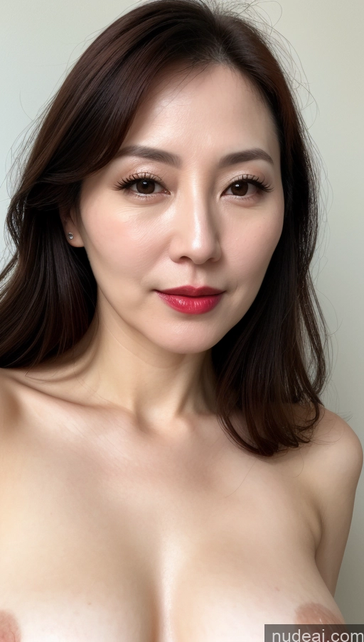 related ai porn images free for Woman One Perfect Boobs Beautiful Close-up View Korean Brunette 40s Fairer Skin Lipstick