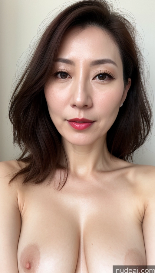 related ai porn images free for Woman One Perfect Boobs Beautiful Close-up View Korean Brunette 40s Fairer Skin Lipstick