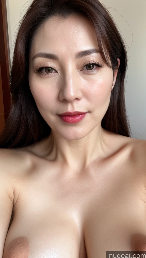 related ai porn images free for Woman One Perfect Boobs Beautiful Close-up View Korean Brunette 40s Fairer Skin Lipstick