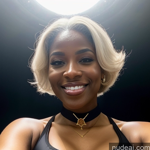 related ai porn images free for Hell 30s Happy Sexy Face White Hair Choker Diamond Jewelry Transparent Perfect Boobs Perfect Body Gold Jewelry African Close-up View One Piece Swimsuit