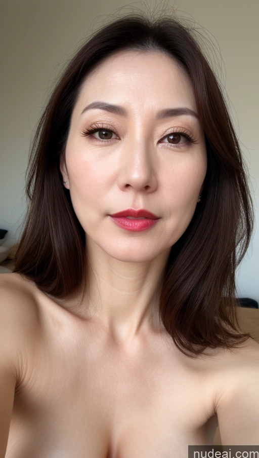 related ai porn images free for Woman One Perfect Boobs Beautiful Close-up View Korean Brunette 40s Fairer Skin Lipstick
