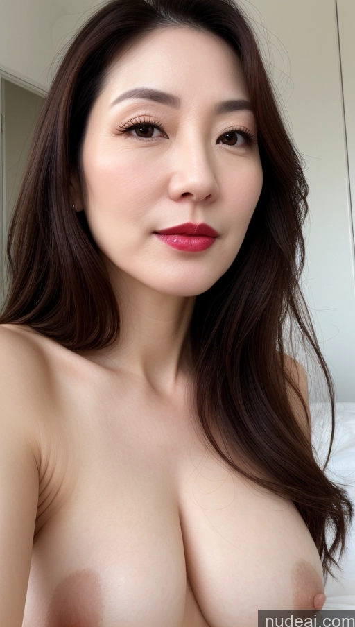 related ai porn images free for Woman One Perfect Boobs Beautiful Close-up View Korean Brunette 40s Fairer Skin Lipstick