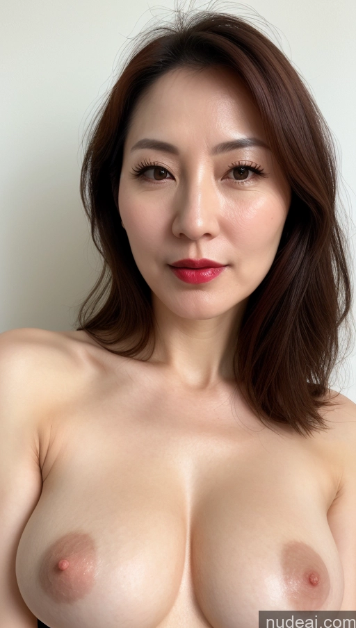 related ai porn images free for Woman One Perfect Boobs Beautiful Close-up View Korean Brunette 40s Fairer Skin Lipstick