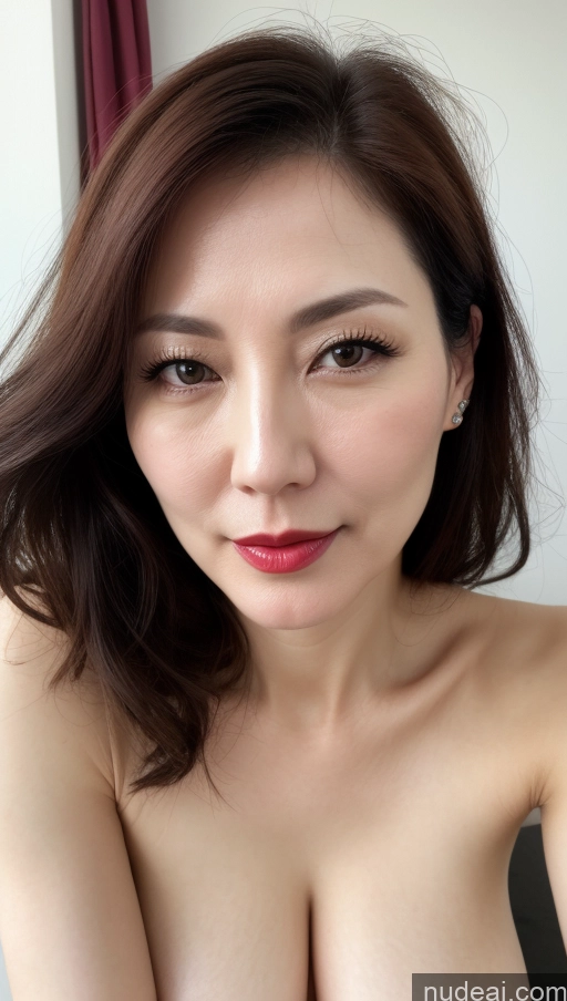 related ai porn images free for Woman One Perfect Boobs Beautiful Close-up View Korean Brunette 40s Fairer Skin Lipstick