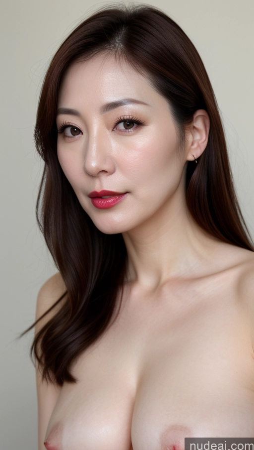 related ai porn images free for Woman One Perfect Boobs Beautiful Close-up View Korean Brunette 40s Fairer Skin Lipstick