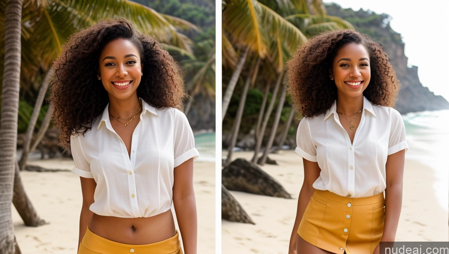 related ai porn images free for Woman One Small Tits Small Ass Pubic Hair Thick Happy Film Photo Front View Curly Hair 20s Black Beach Mini Skirt Blouse