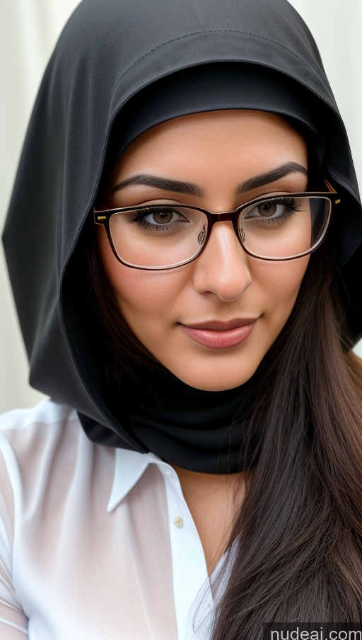 related ai porn images free for Woman One Glasses Brunette Long Hair Turkish Skin Detail (beta) Secretary Detailed 20s Niqab