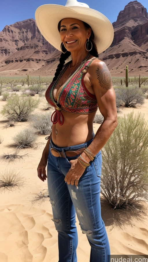 related ai porn images free for Abs Muscular Dark Skin Thick Milf Polynesian Western Traditional Jeans Blouse Hat 60s Tattoos Desert Laughing Braided