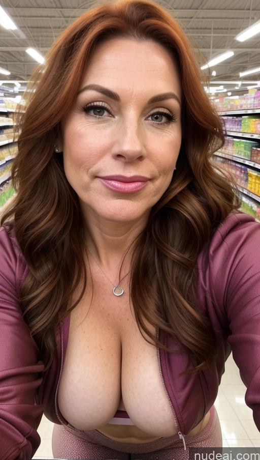 related ai porn images free for Milf Busty Beautiful Lipstick Perfect Body 40s Happy Pouting Lips Long Hair Irish Grocery Front View Nude Ginger Yoga Pants Jacket