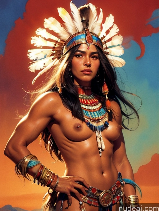 related ai porn images free for Tanned Skin Thai Native American Native American Traditional GZCfinal Topless Woman Breasts Art By Boris Vallejo Boris Vallejo Art Style Fantasy Style Jeff Easley Long Hair Straight Style Of 80scartoon Impasto, Wlop Watercolor Bobcut Egyptian Tribal Jewelry Western