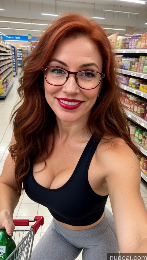 related ai porn images free for Milf Nude Lipstick Pubic Hair Beautiful Pouting Lips Happy Front View Irish Busty 30s Grocery Glasses Ponytail Yoga Pants