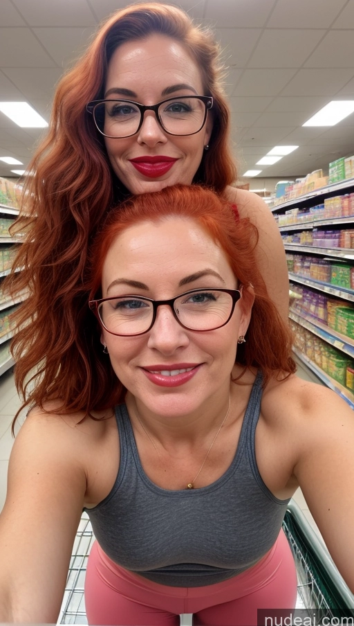related ai porn images free for Milf Nude Lipstick Pubic Hair Beautiful Pouting Lips Happy Front View Irish Busty 30s Grocery Glasses Ponytail Yoga Pants