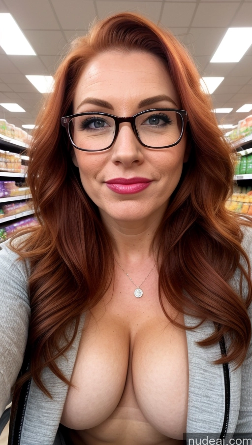 related ai porn images free for Milf Busty Beautiful Lipstick Perfect Body Happy Irish Grocery Front View Nude Ginger Jacket 30s Glasses Yoga Pants Pouting Lips