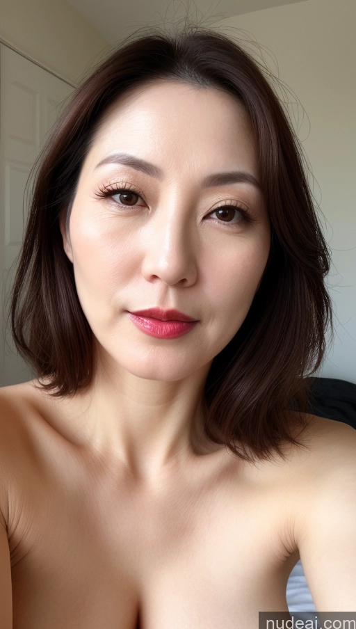 related ai porn images free for Woman One Perfect Boobs Beautiful Close-up View Korean Brunette 40s Fairer Skin Lipstick