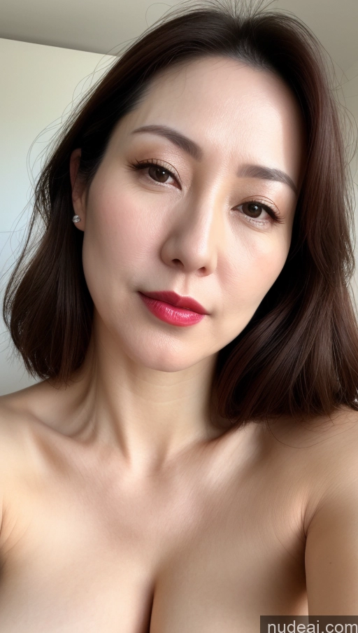 related ai porn images free for Woman One Perfect Boobs Beautiful Close-up View Korean Brunette 40s Fairer Skin Lipstick