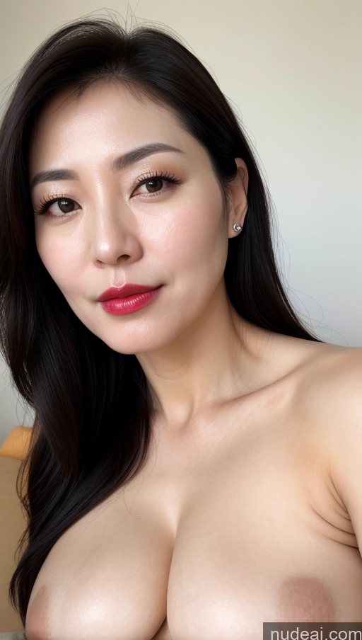 related ai porn images free for Woman One Perfect Boobs Beautiful Lipstick Fairer Skin 40s Black Hair Korean Close-up View