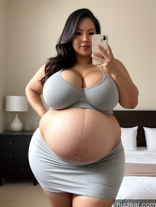 related ai porn images free for Milf Busty Huge Boobs Big Ass Thick Big Hips Fat 20s Black Hair Vietnamese Detailed Bedroom Pregnant Crop Top Mini Skirt