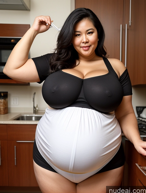 related ai porn images free for Milf Busty Huge Boobs Big Ass Thick Big Hips Fat Tall Pregnant 20s Black Hair Vietnamese Eating Short Shorts