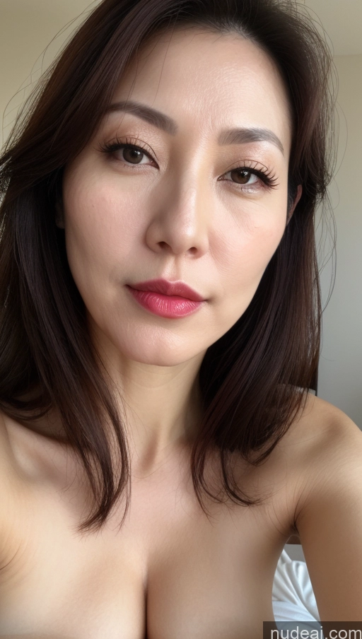 related ai porn images free for Woman One Perfect Boobs Beautiful Lipstick Fairer Skin Korean Close-up View Brunette 40s
