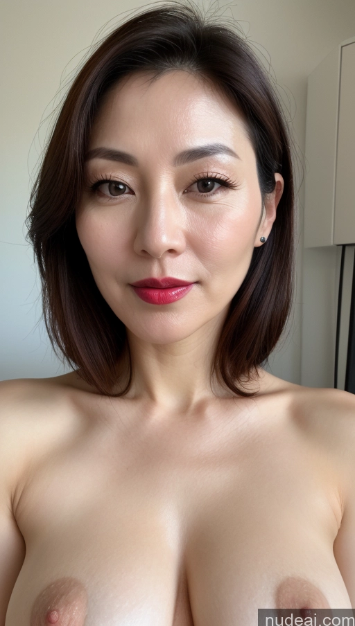related ai porn images free for Woman One Perfect Boobs Beautiful Lipstick Fairer Skin Korean Close-up View Brunette 40s