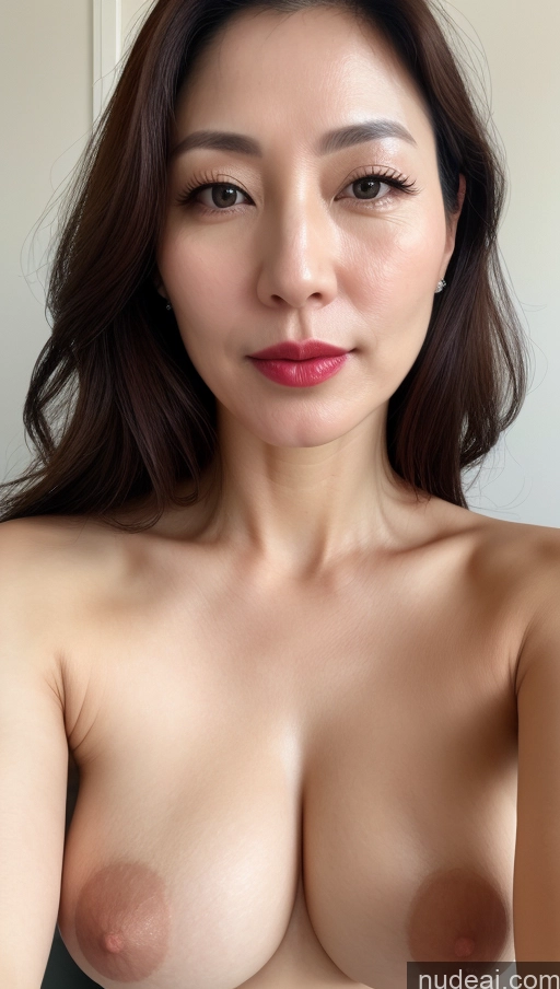 related ai porn images free for Woman One Perfect Boobs Beautiful Lipstick Fairer Skin Korean Close-up View Brunette 40s
