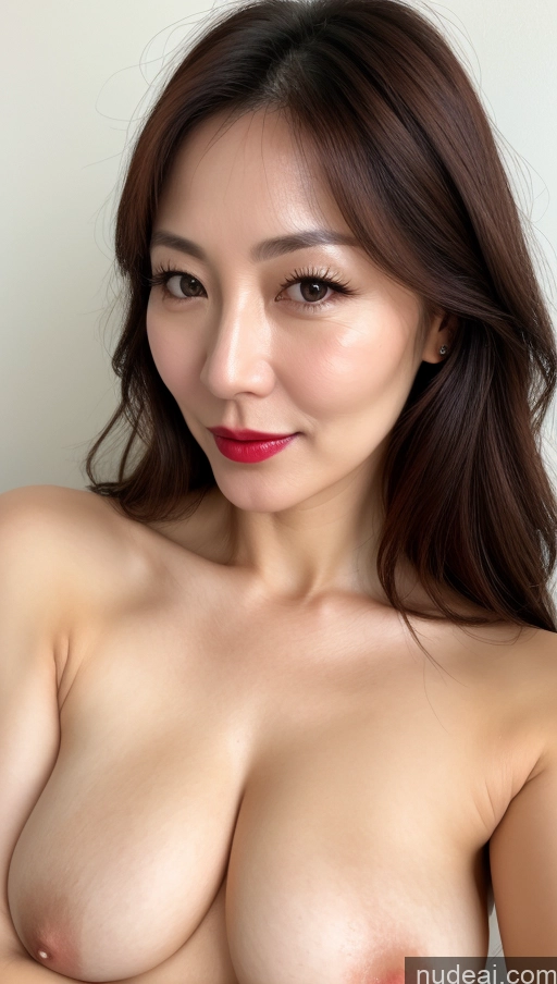 related ai porn images free for One Woman Perfect Boobs Beautiful Lipstick Fairer Skin 40s Brunette Korean Close-up View