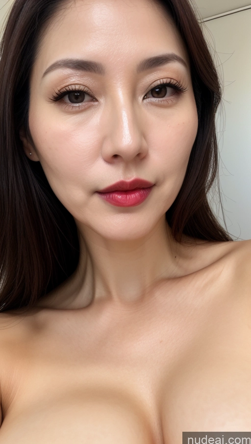 related ai porn images free for One Woman Perfect Boobs Beautiful Lipstick Fairer Skin 40s Brunette Korean Close-up View