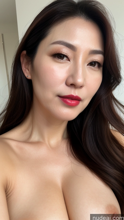 related ai porn images free for One Woman Perfect Boobs Beautiful Lipstick Fairer Skin 40s Brunette Korean Close-up View