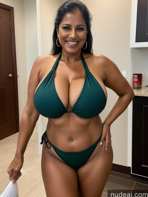 related ai porn images free for Milf One Busty Huge Boobs Thick Tanned Skin Front View Microkini Thong Laughing 60s Indian Maid Lumberjack
