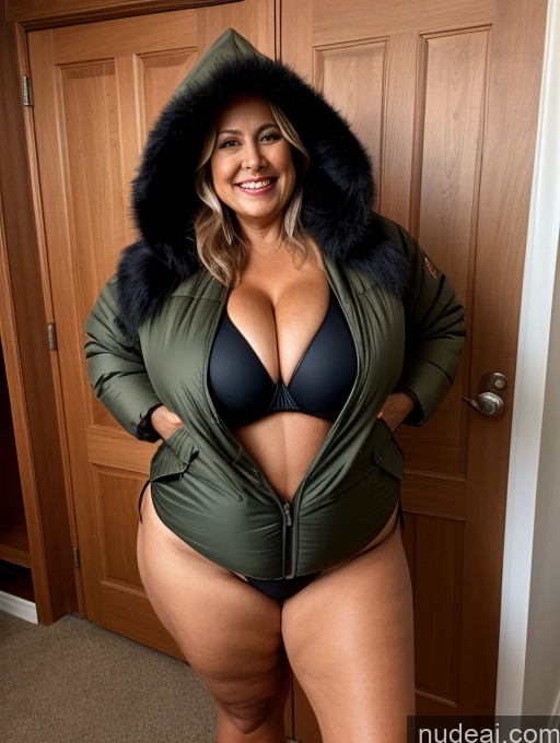 related ai porn images free for Milf One Busty Huge Boobs Thick Tanned Skin Front View Microkini Thong 70s Laughing Indian Lumberjack Parka Vampire