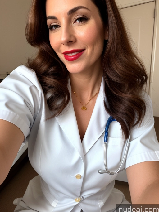 related ai porn images free for Woman One Perfect Boobs Beautiful Lipstick Fairer Skin Short Perfect Body 40s Happy Ginger Long Hair Latina Hospital Front View Blowjob Doctor Lab Coat Gold Jewelry