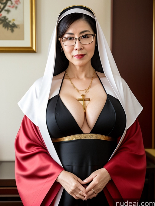 related ai porn images free for Woman Busty Small Tits Glasses Pubic Hair Fairer Skin Chinese Kimono Nun Gold Jewelry Cleavage 60s