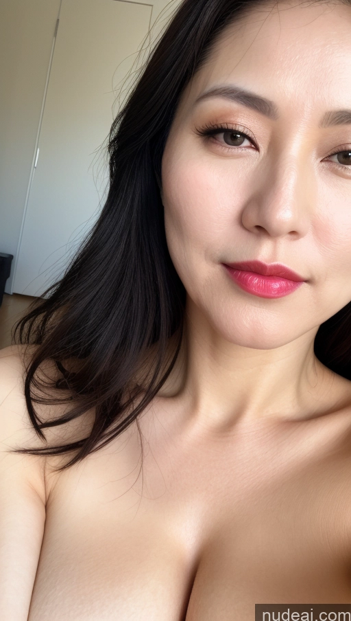 related ai porn images free for Woman One Perfect Boobs Beautiful Lipstick Fairer Skin 40s Black Hair Korean Close-up View