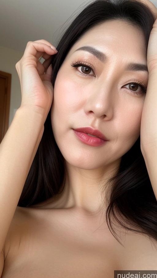 related ai porn images free for Woman One Perfect Boobs Beautiful Lipstick Fairer Skin 40s Black Hair Korean Close-up View