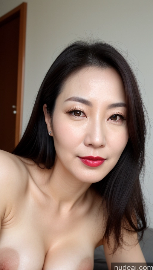 related ai porn images free for Woman One Perfect Boobs Beautiful Lipstick Fairer Skin 40s Black Hair Korean Close-up View